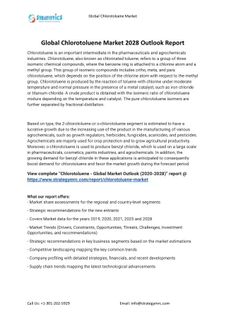 global chlorotoluene market
