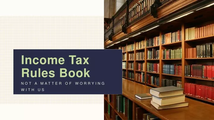 income tax rules book