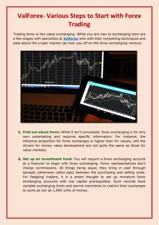 valforex various steps to start with forex trading
