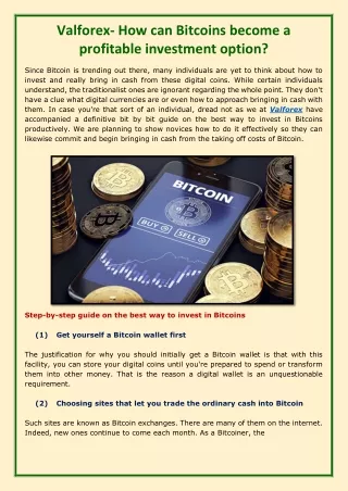 valforex how can bitcoins become a profitable