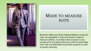 made to measure tweed suits & jeans