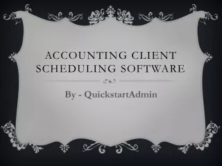 accounting client scheduling software