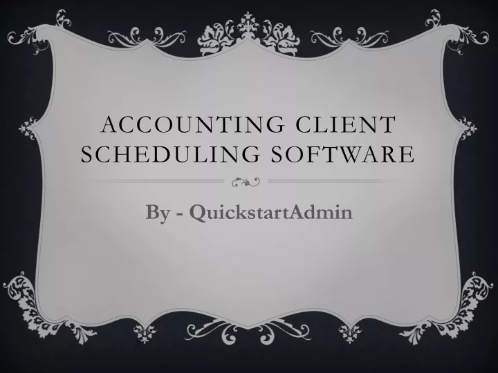 accounting client scheduling software