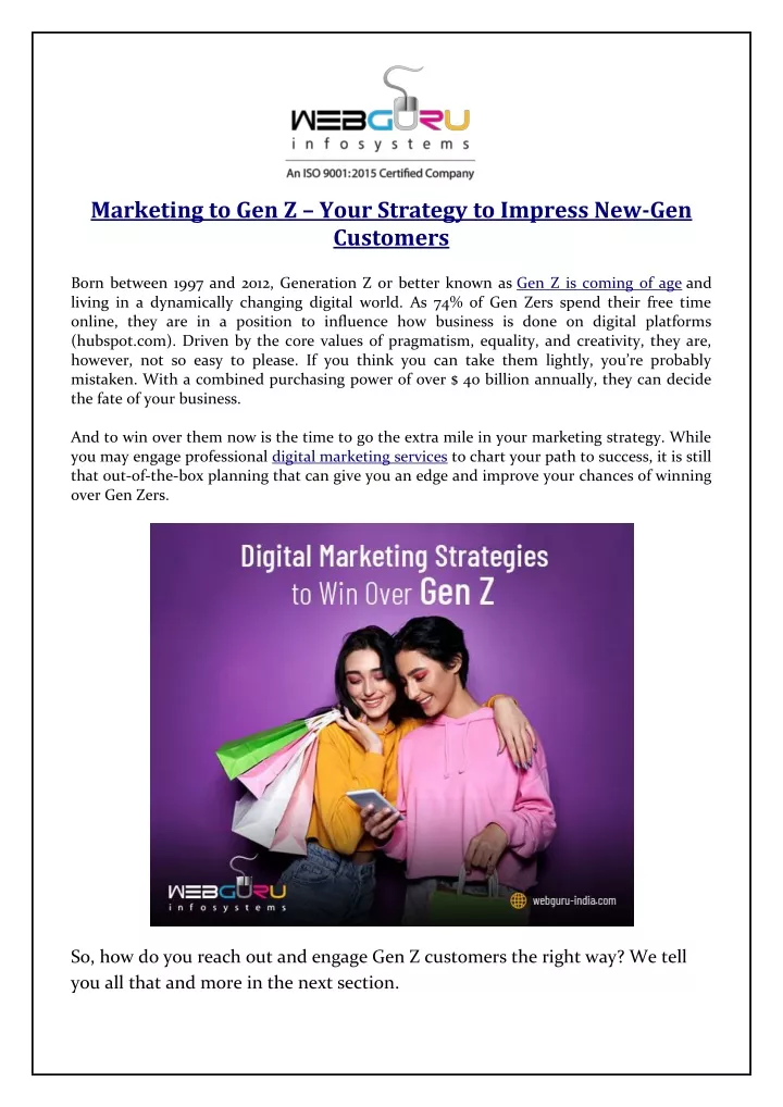 marketing to gen z your strategy to impress