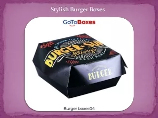 stylish burger boxes