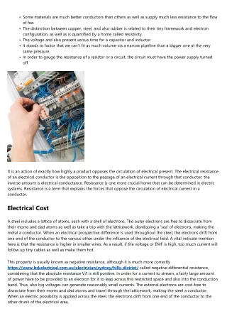 Resistance, Electrical