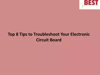 top 8 tips to troubleshoot your electronic