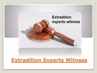 Actual Bond Of Extradition Experts Witness & Haigh Justice