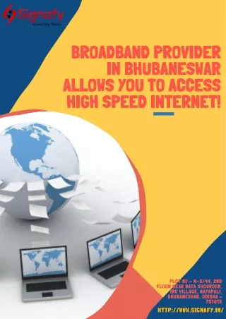 Broadband Provider in Bhubaneswar Allows You to Access High Speed Internet!