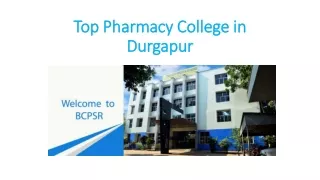 Top Pharmacy College in Durgapur - BCPSR College