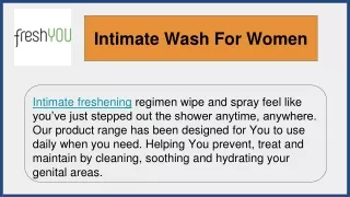 Intimate Wash For Women