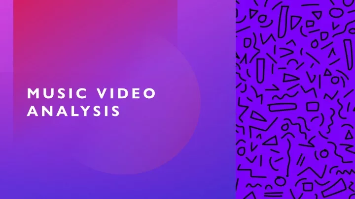 music video analysis