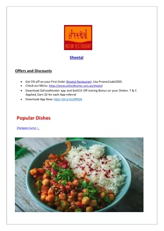 sheetal offers and discounts get 5 off on your