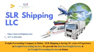 International Freight Forwarder | SLR Shipping & Logistics