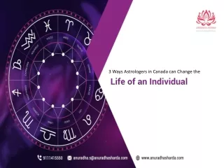 Astrologers in Canada can  Change the Life of an Individual