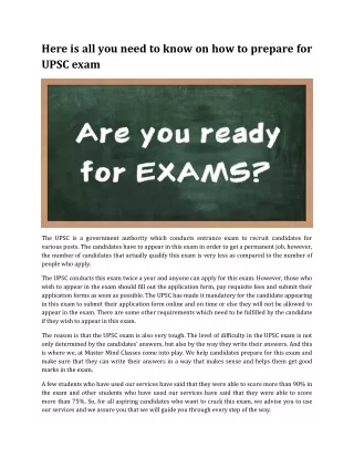here is all you need to know on how to prepare
