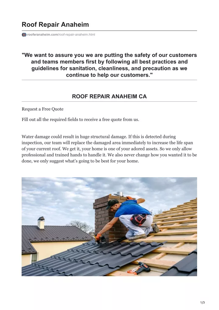 roof repair anaheim