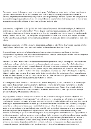 rarossabem mas a azul seguros uma empresa