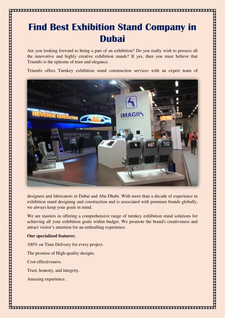 find best exhibition stand company in dubai