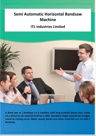 Bandsaw Machine Manufacturer Worldwide - ITL Industries Limited