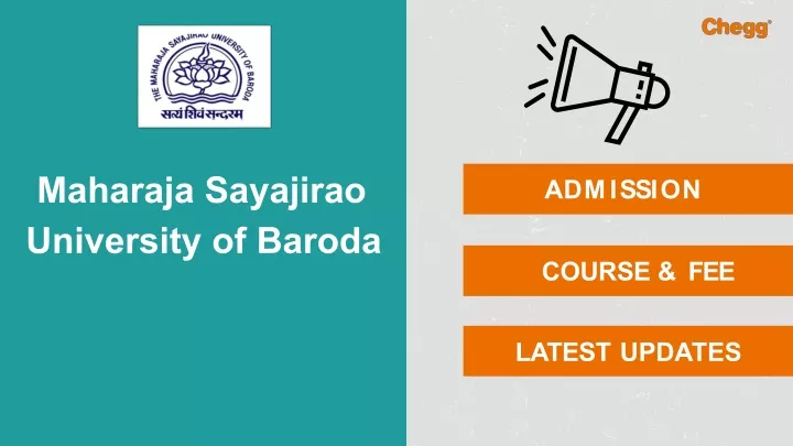 maharaja sayajirao university of baroda