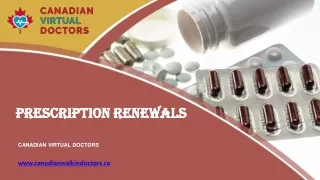 prescription renewals