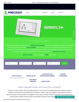 Series 3 modular switches by Precision electricals