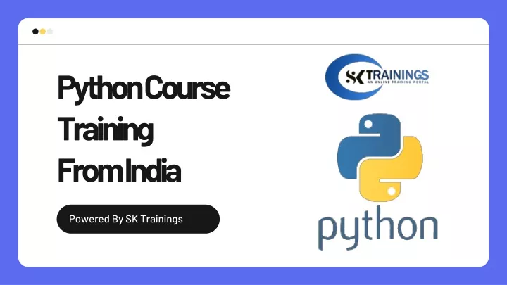 python course training from india