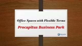 Office Spaces with Flexible Terms
