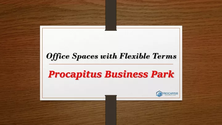 office spaces with flexible terms