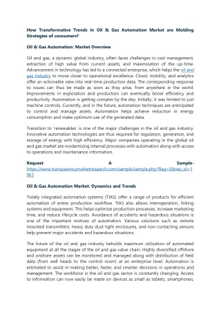 how transformative trends in oil gas automation