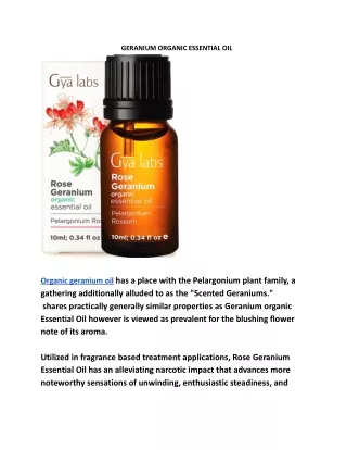 Rose geranium oil,.