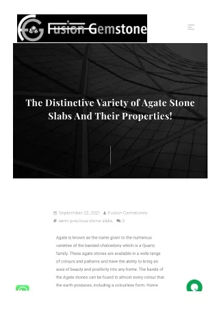 the distinctive variety of agate stone slabs