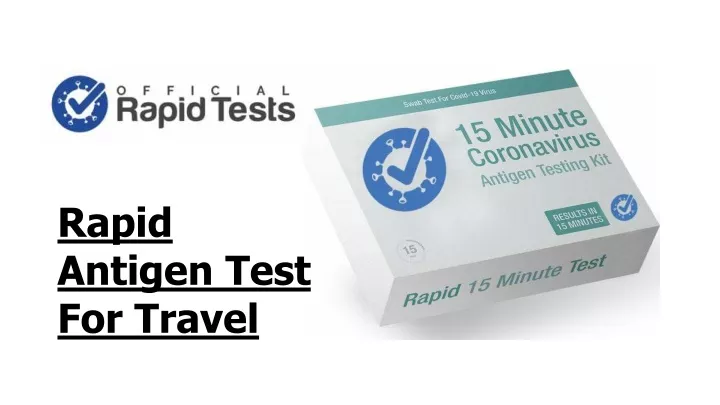 rapid antigen test for travel