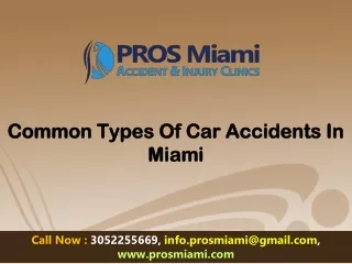 Common Types Of Car Accidents In Miami