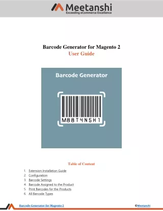 barcode generator for magento 2 user guide