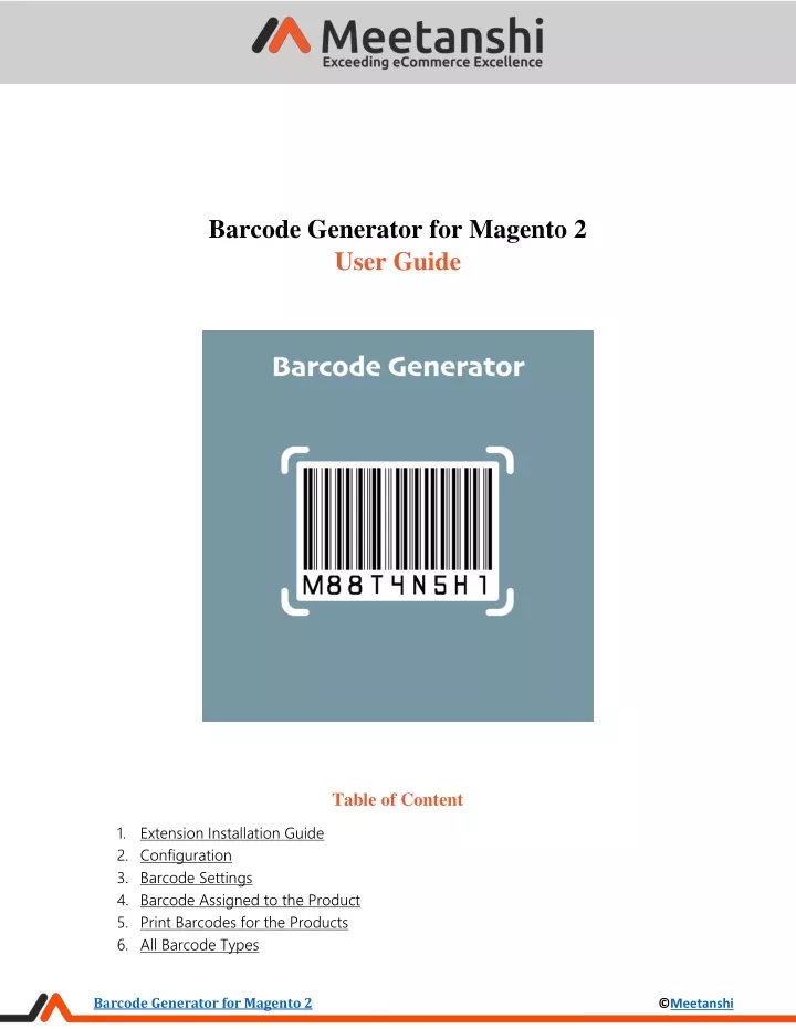 barcode generator for magento 2 user guide