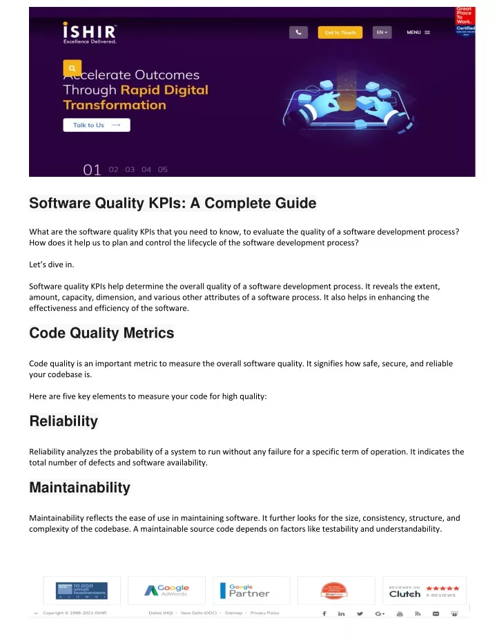 software quality kpis a complete guide what