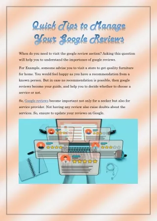 when do you need to visit the google review