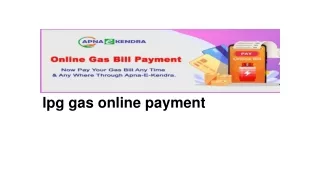 lpg gas online payment