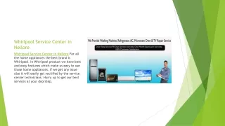 Whirlpool Service Center in Nellore