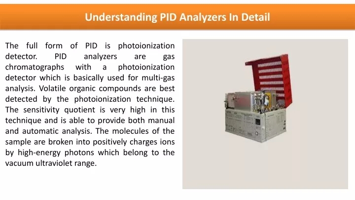 understanding pid analyzers in detail