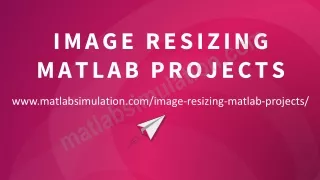 Image Resizing Matlab Final Year Projects Ideas