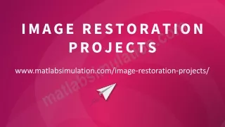 Image Restoration Projects Research Help