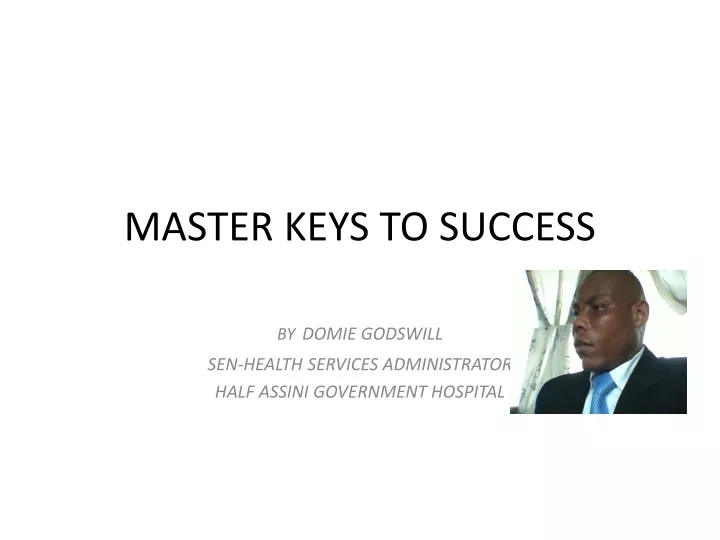 master keys to success