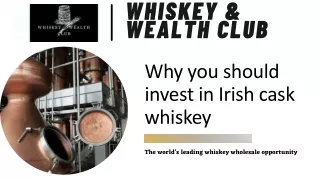 Why you should invest in Irish cask whiskey