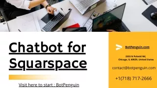 Chatbot for Squarespace |Free PDF | Chatbot Builder| BotPenguin