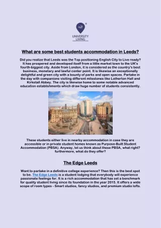 what are some best students accommodation