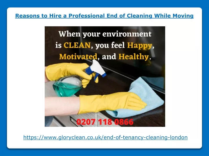 reasons to hire a professional end of cleaning