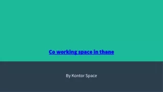 co working space in thane